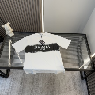 Premium Quality Prada Short Sleeves Logo Style
