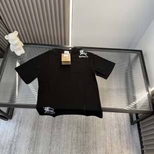 Luxury Burberry Short Sleeves Embroidered Collection