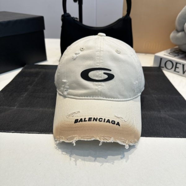 Luxury Balenciaga Hat Distressed Collection