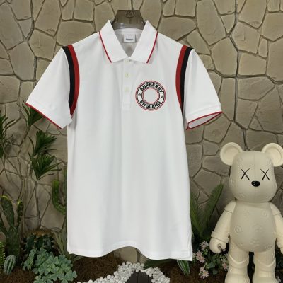 Premium Quality Burberry Short-Sleeved Cotton Striped Style