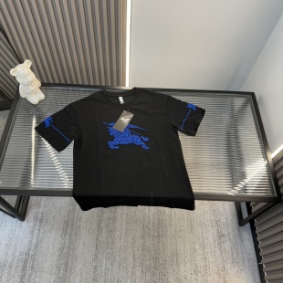 High Quality Burberry Short Sleeves Embroidered Style