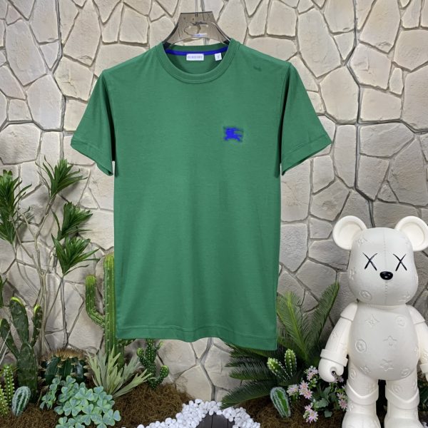 Best Selling Burberry Short Sleeves Green Cotton Logo Collection