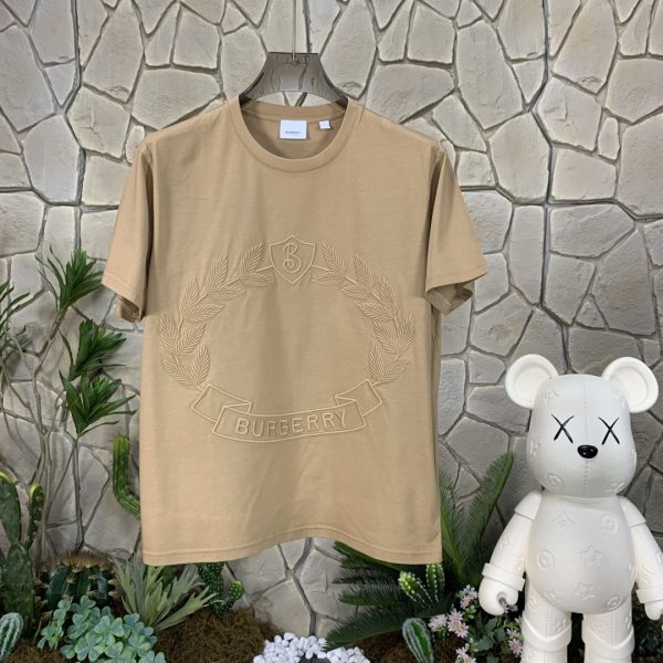 Best Selling Burberry Short Sleeves Cotton Solid Luxury