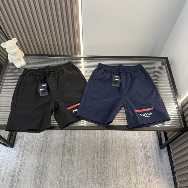 Best Selling Prada Shorts Red Leather Luxury