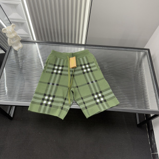 Best Selling Burberry Shorts Knit Plaid Style