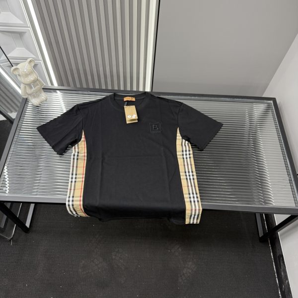 Luxury Burberry Short Sleeves Patchwork Collection