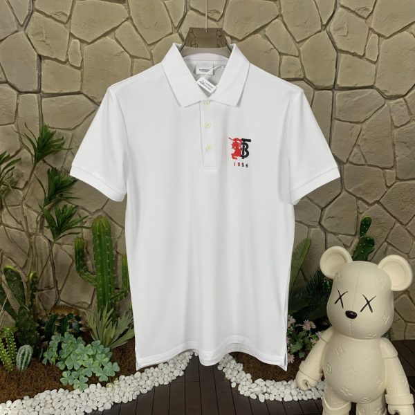 Luxury Burberry Short-Sleeved White Cotton Logo Collection