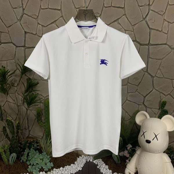 Luxury Burberry Short-Sleeved White Cotton Logo Collection