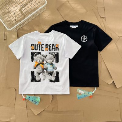 Luxury Off-White Short Sleeves White Cotton Washed Style