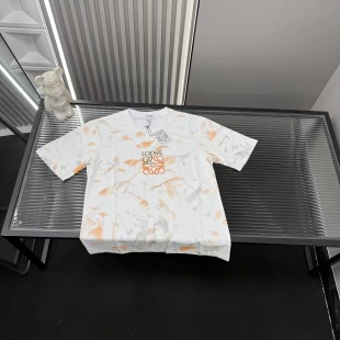High Quality Loewe Short Sleeves Embroidered Luxury