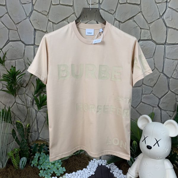 Premium Quality Burberry Short Sleeves Tan Cotton Solid Style