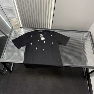 High Quality Chrome Hearts Short Sleeves Rhinestone Collection