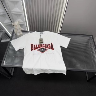 Best Selling Balenciaga Short Sleeves Embroidered Style
