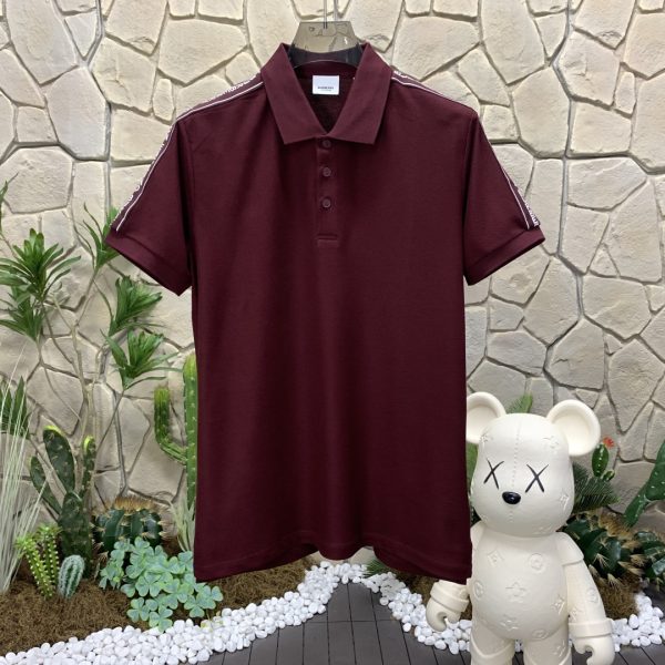 Luxury Burberry Short-Sleeved Cotton Striped Style