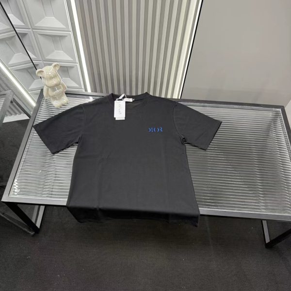 Premium Dior Short Sleeves Black Logo Style