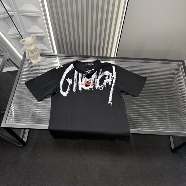 High Quality Gucci Short Sleeves Black Logo Style