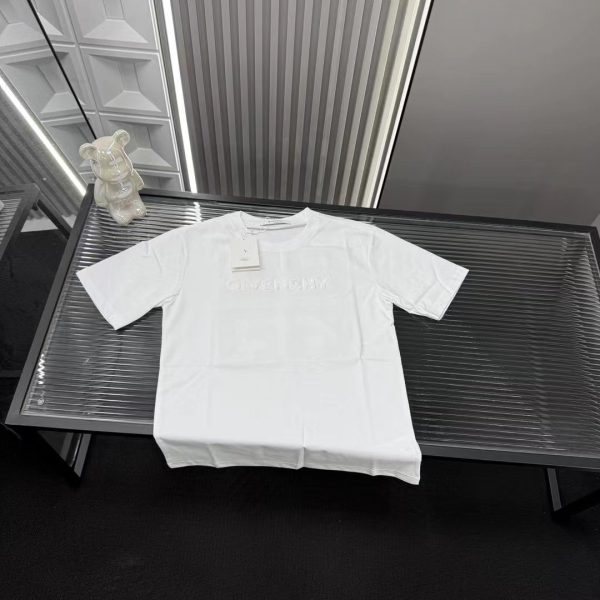 Luxury Givenchy Short Sleeves White Embroidered Style