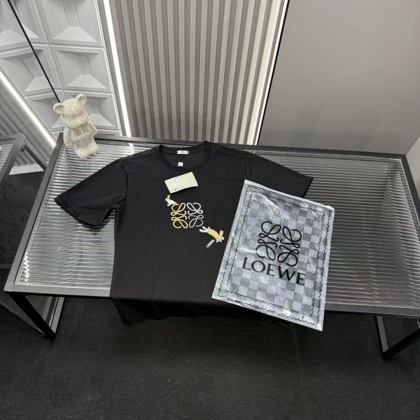 Premium Loewe Short Sleeves Black Logo Collection