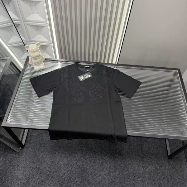 Luxury Chrome Hearts Short Sleeves Black Logo Collection