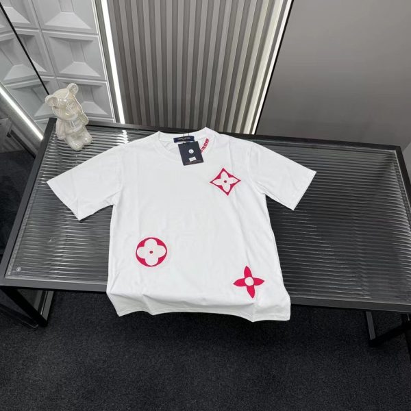 Premium Louis Vuitton Short Sleeves White Collection