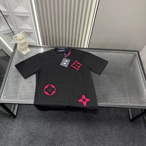 Luxury Louis Vuitton Short Sleeves Black Luxury