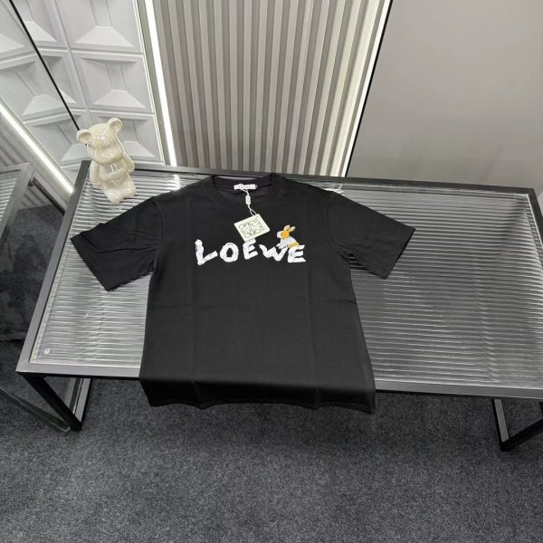 Premium Loewe Short Sleeves Black Logo Collection