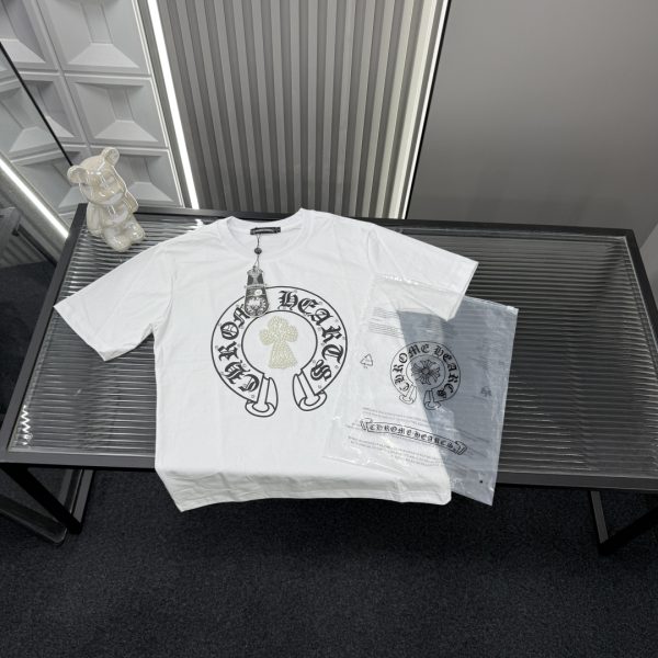 Best Selling Chrome Hearts Short Sleeves White Print Style