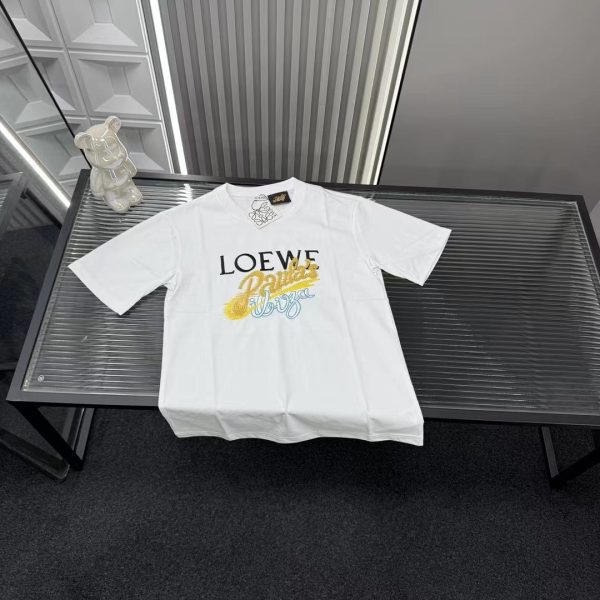 Premium Loewe Short Sleeves White Logo Style