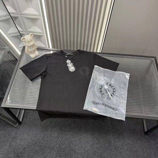Best Selling Chrome Hearts Short Sleeves Black Embroidery Collection