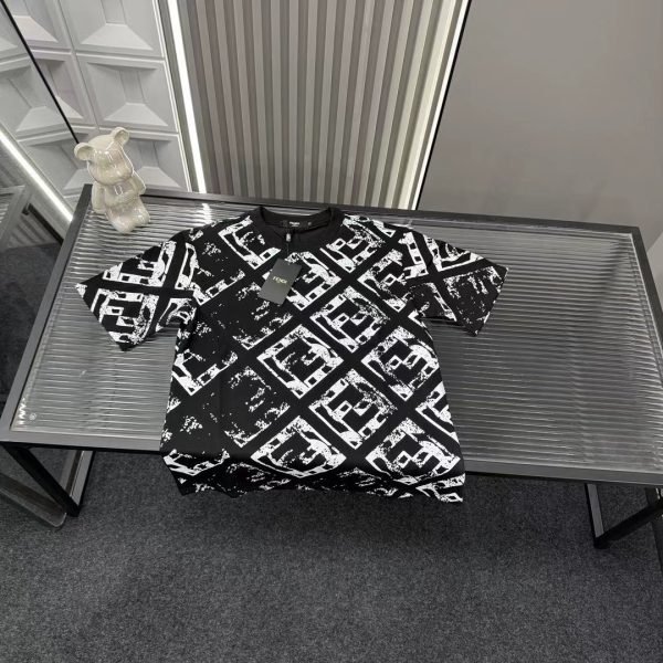 Premium Fendi Short Sleeves Black Luxury