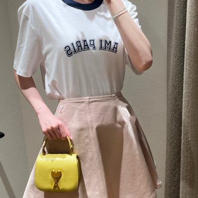Luxury Ami Short Sleeves White Cotton Logo Luxury