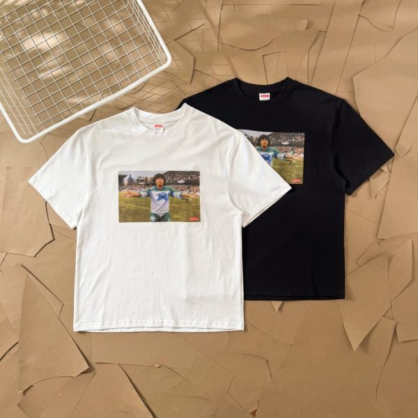 Premium Supreme Short Sleeves White Cotton Print Style