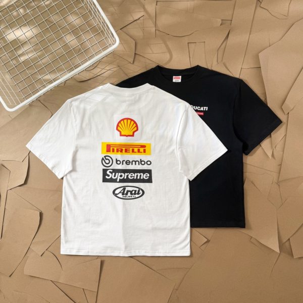 High Quality Supreme Short Sleeves White Cotton Print Collection