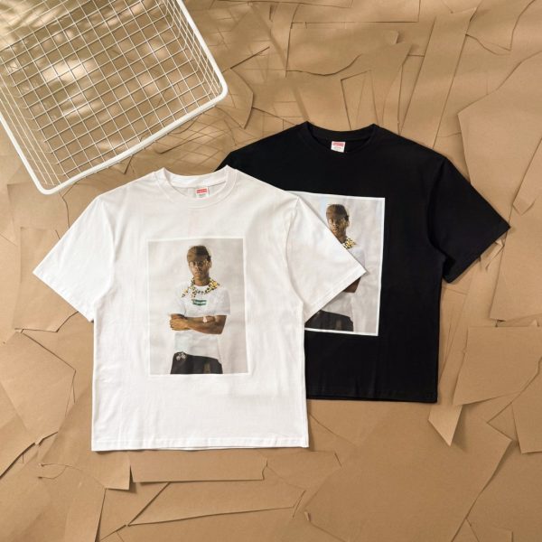 High Quality Supreme Short Sleeves White Cotton Streetwear Luxury