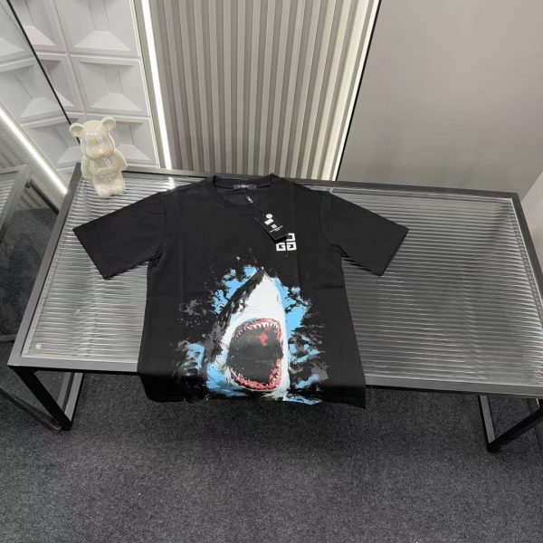 Premium Quality Givenchy Short Sleeves Black Logo Luxury