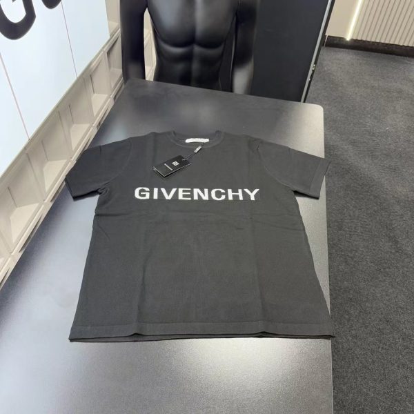 Luxury Givenchy Short Sleeves Black Knit Luxury