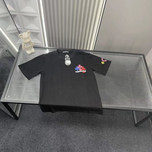 High Quality Chrome Hearts Short Sleeves Black Print Style