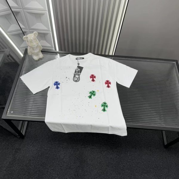 Luxury Chrome Hearts Short Sleeves White Luxury