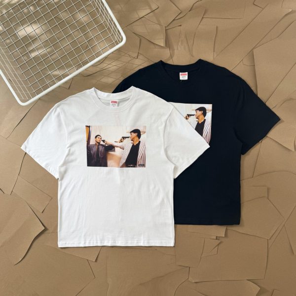 Premium Supreme Short Sleeves White Cotton Classic Style