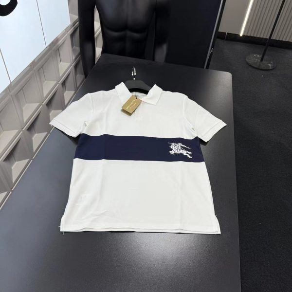 Premium Quality Burberry Short Sleeves White Luxury