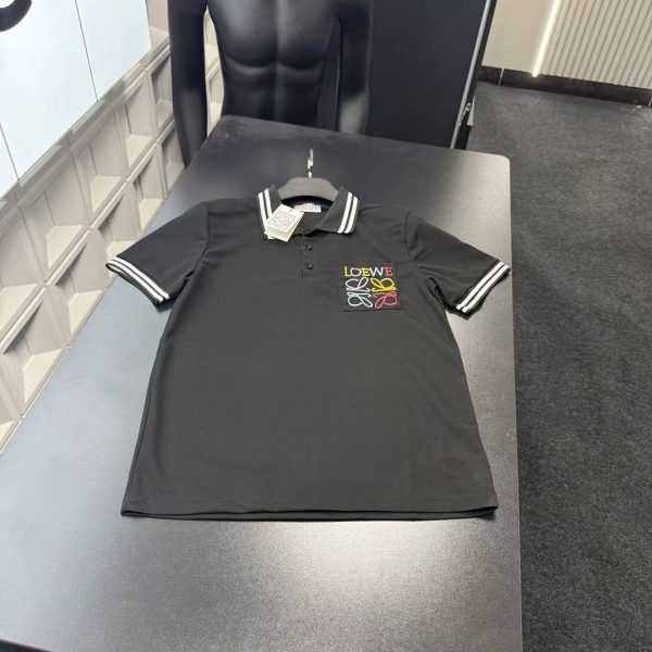 Premium Quality Loewe Short Sleeves Black Logo Collection