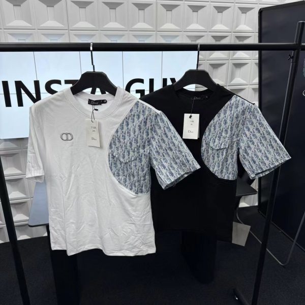 Premium Quality Dior Short Sleeves White Monogram Luxury
