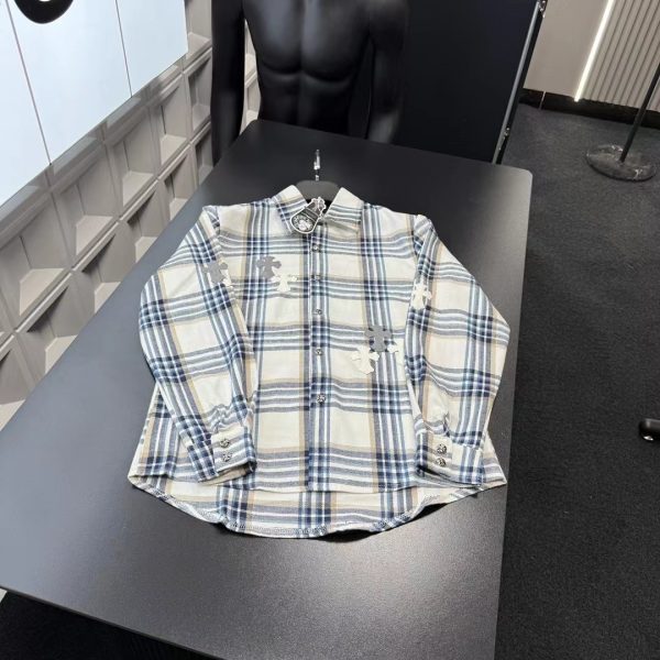 Premium Chrome Hearts Shirt Striped Luxury