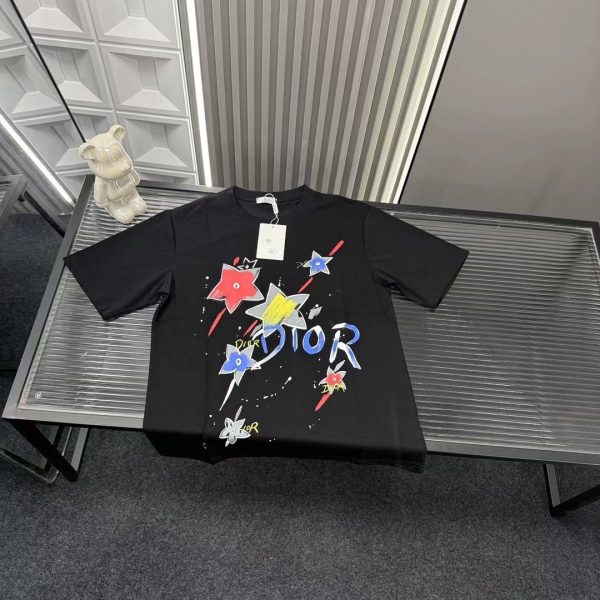 High Quality Dior Short Sleeves Black Collection