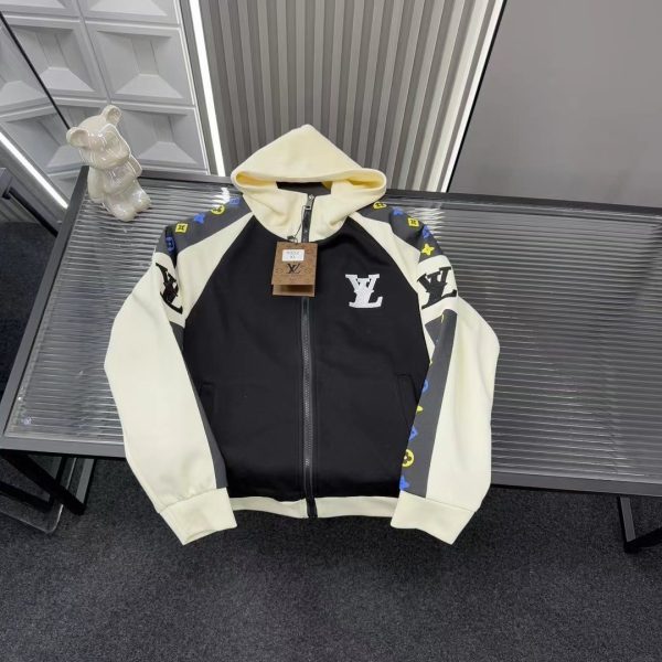 Best Selling Louis Vuitton Jackets Black Embroidered Luxury