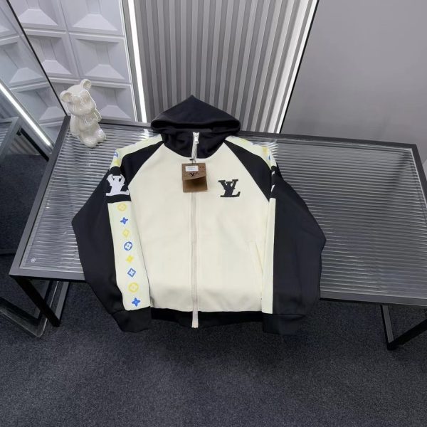 Luxury Louis Vuitton Jackets White Embroidered Collection