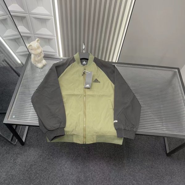 Premium Quality Adidas Jackets Green Embroidered Collection