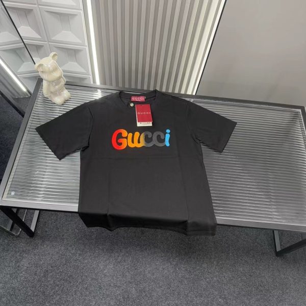 Premium Quality Gucci Short Sleeves Black Embroidery Collection