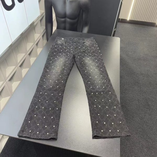 Premium Quality Ami Trousers Black Print Style