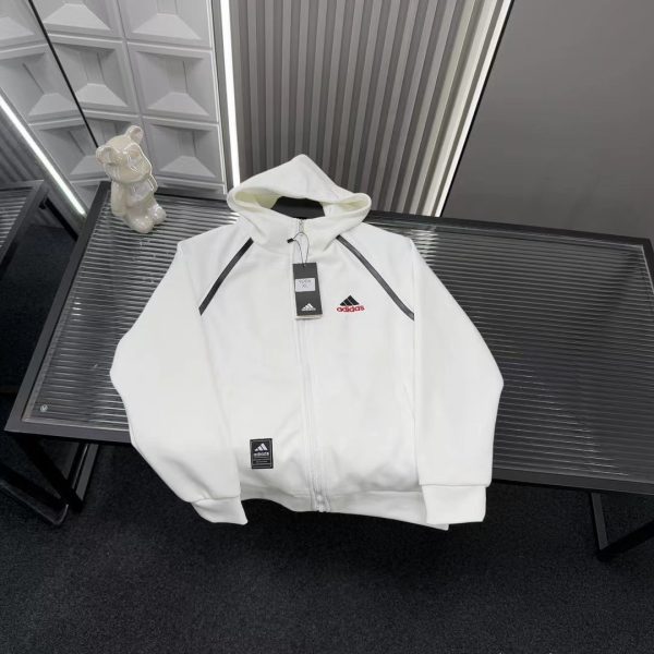 Best Selling Adidas Jackets White Embroidered Style